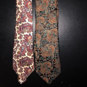 2 pack bundle of Men’s Paisley Tie